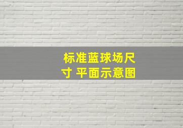 标准蓝球场尺寸 平面示意图